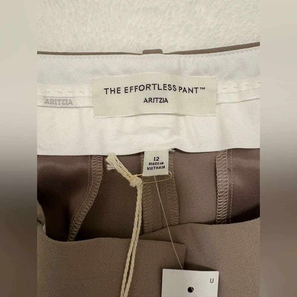 NWT Aritzia The Effortless Pant -High-Wasted,Wide-Leg Japanese Crepe Trousers - Picture 10 of 16